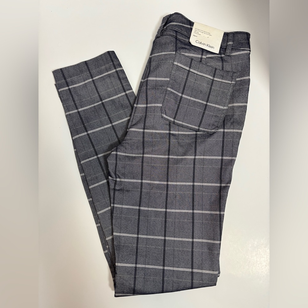 Calvin Klein Plaid Pants Ankle length